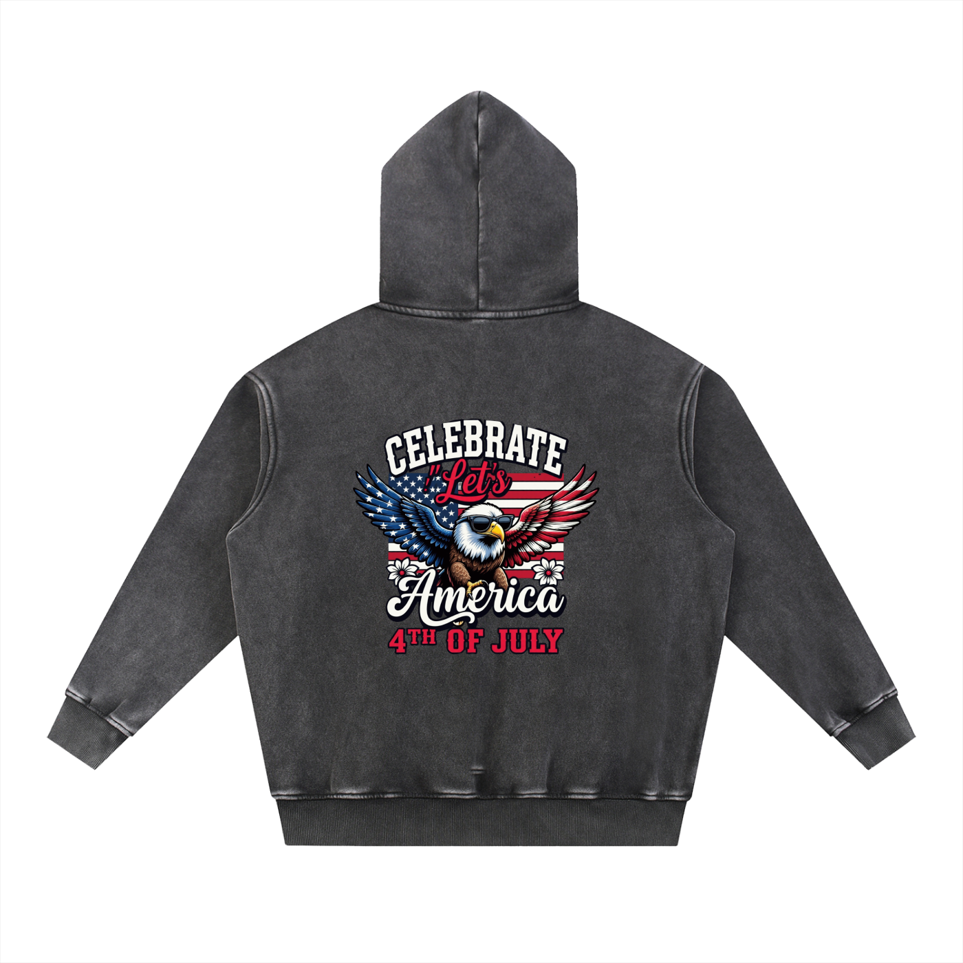 Snow Wash Fleece Oversize Hoodie