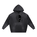 Vintage Washed Frayed Fleece Hoodie